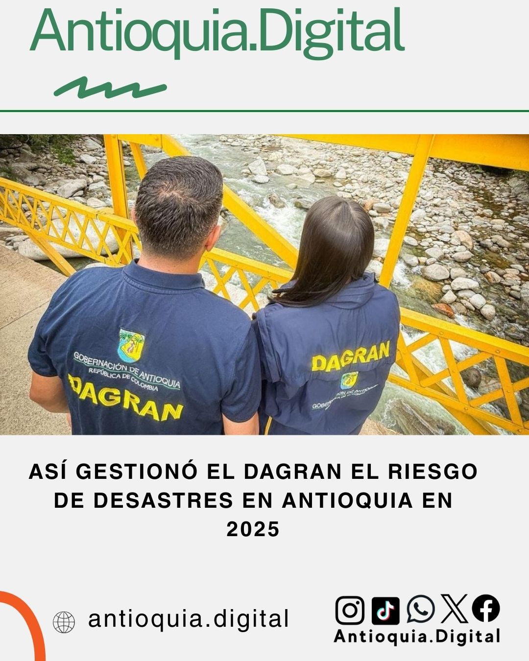 Dagran gestionó riesgos de desastres durante todo 2025