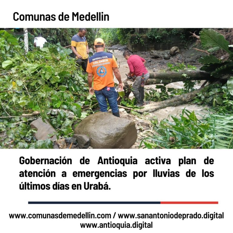 Emergencia en Antioquia por lluvias