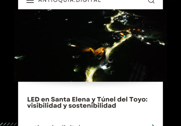 LED en Santa Elena y Túnel del Toyo: visibilidad y sostenibilidad