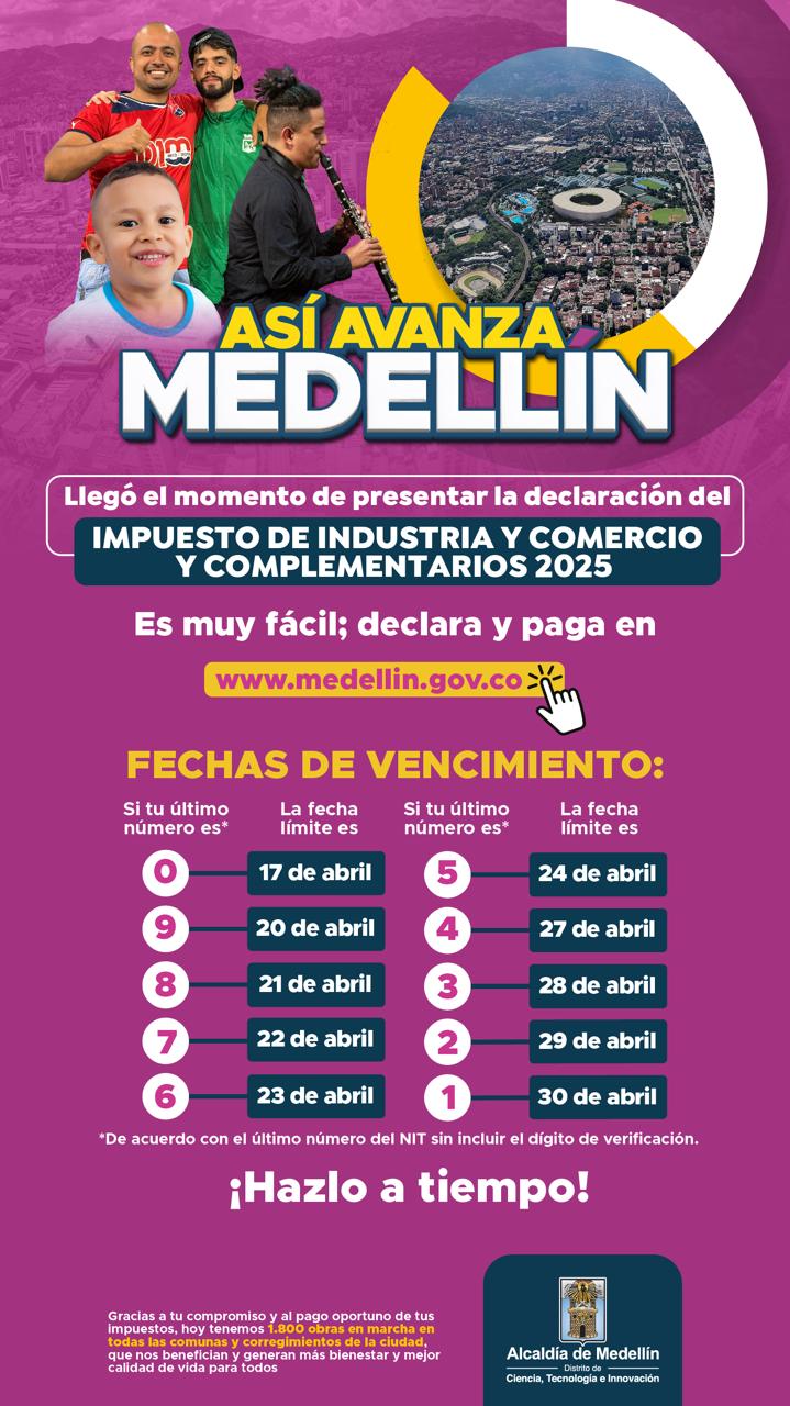 Impuesto Industria y Comercio: Plazos Finales en Medellín