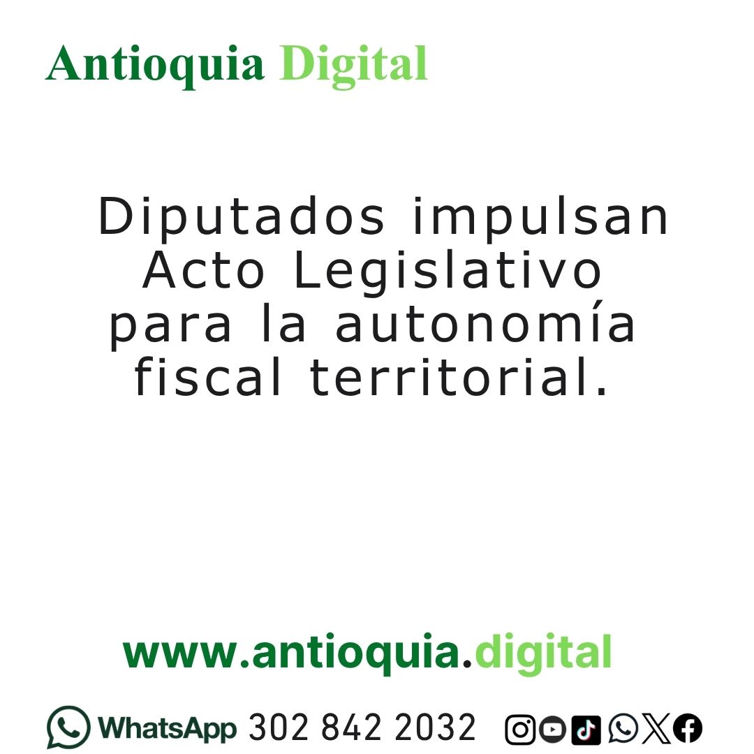 Autonomía fiscal: diputados impulsan acto legislativo