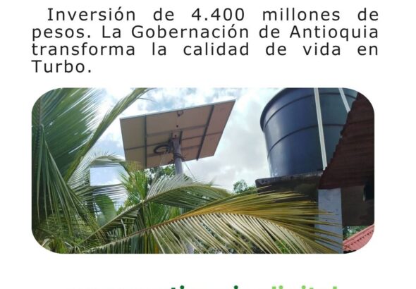 Energía solar para 120 familias en Bocas de Atrato