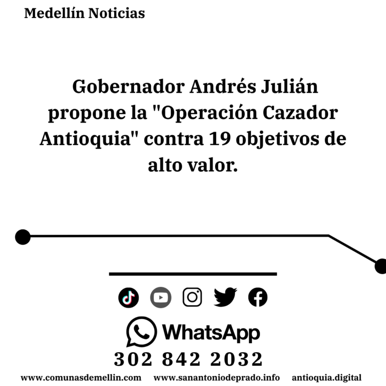 Operación Cazador: Antioquia va tras 19 cabecillas