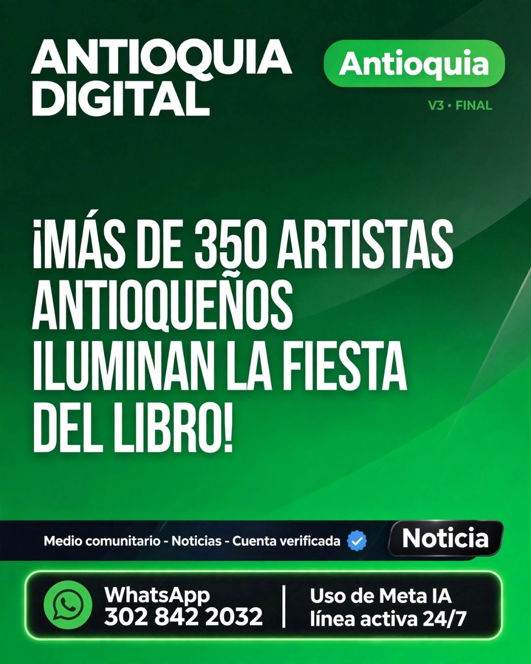 Antioquia llega con 350 talentos a la Fiesta del Libro